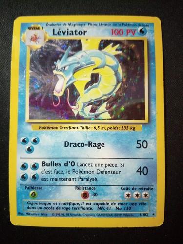 Carte pokémon leviator 102 - carte,
