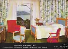 Publicité ancienne tissu d' ameublement Romanex 1960 issue de magazine