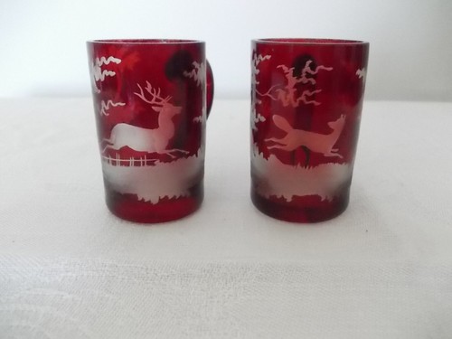 Ancien verre liqueur en - ancien, à
