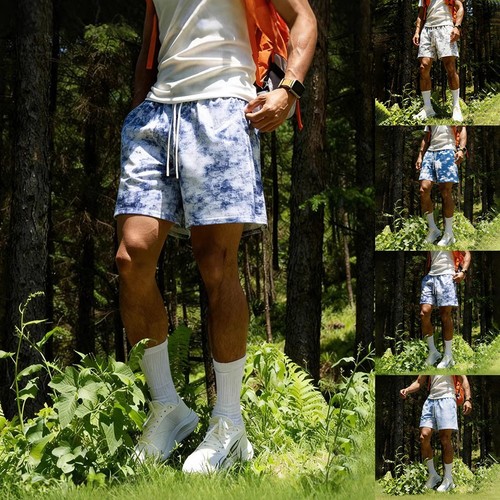 Pantalon court homme tie dye