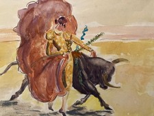 Peinture painting corrida - peinture,