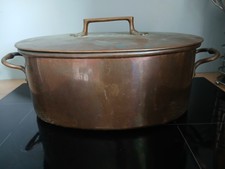 Importante Daubière Braisière XVIII ème en cuivre 47 Cm 