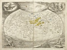 Carte Du Monde Ancienne Ptolémée Mercator 1704