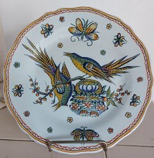 DESVRES RARE ASSIETTE GAETAN LEVEL FIN XIXème