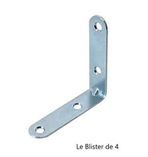 Equerre de chaise en acier zingué - lot de 4