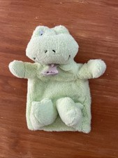 DOUDOU PELUCHE MARIONNETTE HISTOIRE D'OURS GRENOUILLE VERT HO2024