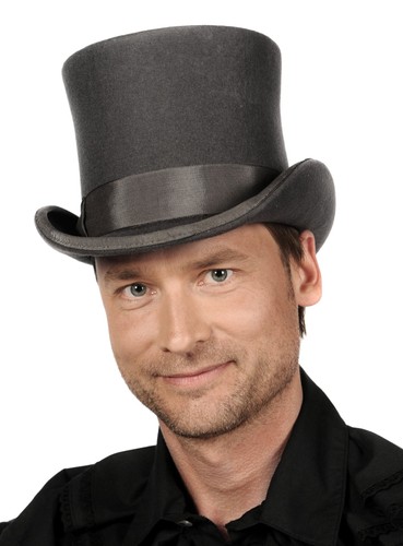 Haut forme steampunk gris - haut-de-forme,