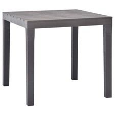 Table de Jardin Moka 78x78x72 cm Plastique Patio Terrasse Extérieur vidaXL