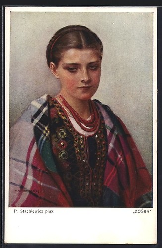 Carte postale artiste - d'artiste, zoska