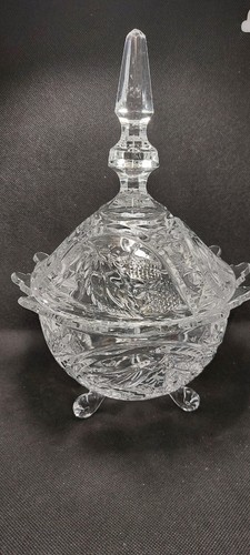 Bonbonnière cristal vintage - bonbonnière,