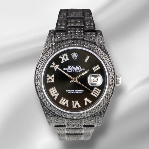 Rolex homme datejust 41mm noir - 41mm,