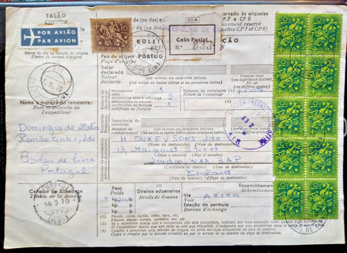Colis postaux portugais 38 - colis, portugais: