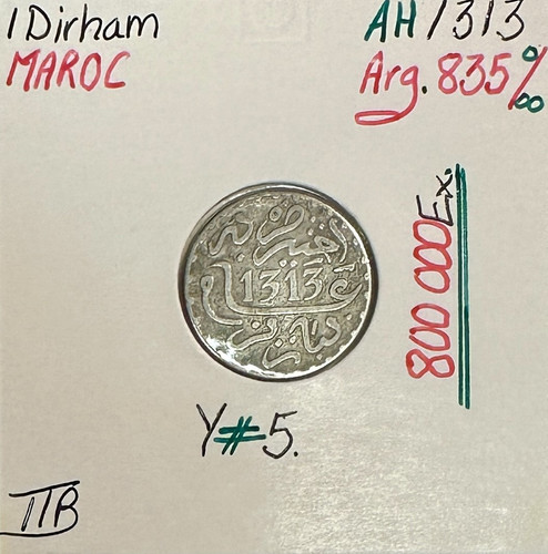 Maroc dirham - -, 1313)