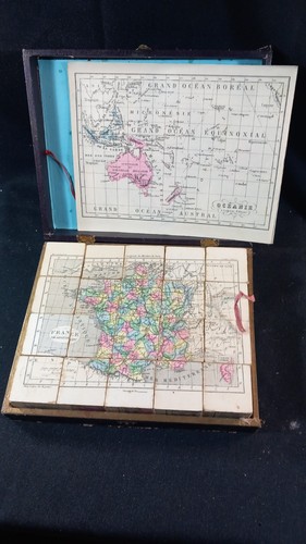Jeu cubes géographie cartes - jeu,