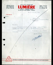 PARIS (II°) USINE JOINVILLE-LE-PONT 94 & LYON-FEYZIN 69 / PHOTO CINEMA "LUMIERE"