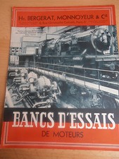 catalogue - pub moteur - banc d'essais ( ref 83 ) 