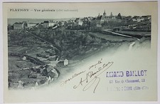 Flavigny - vue générale - tampon Amand Baillot, chatillon sur seine (précurseur)
