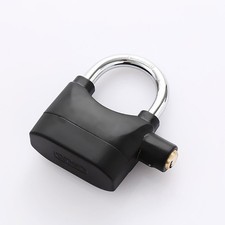  Cadenas antirouille de serrure de moto en alliage d'aluminium avec sirène pour