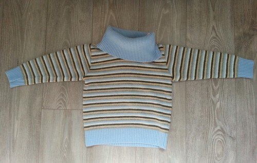 Pull bleu rayé - ,