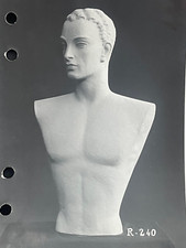 Rare photo originale vintage mannequin Siegel Stockman curiosa nu masculin