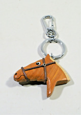 PORTE-CLE EN BOIS, tête de cheval