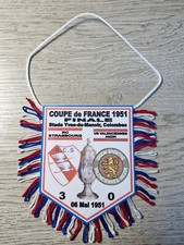 FANION FOOTBALL FINALE COUPE de FRANCE 1950/1951 RC STRASBOURG - US VALENCIENNES