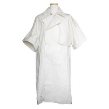 MaxMara Manteau trench en lin blanc enduit 66, 77 101823818