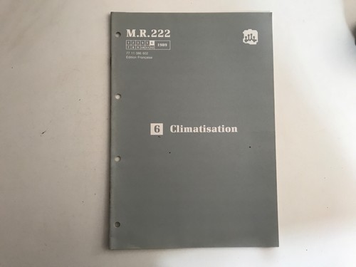 Manuel réparation mr222 - manuel,