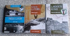 Lot de 3 livres sur les fortifications de Savoie. Redoute Ruinée, Turra, Fréjus