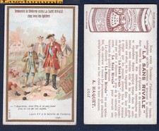Chromo LA SANS RIVALE 1745 Louis XV à la Bataille de Fontenoy