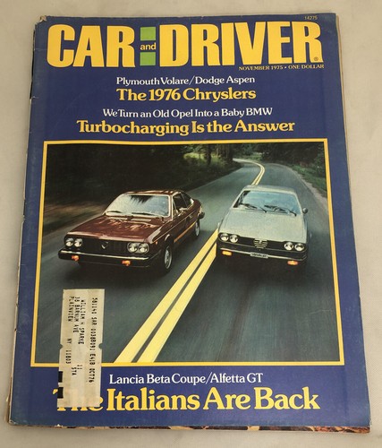 Magazine car and - car, driver