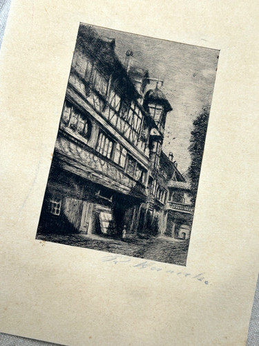 Alsace gravure eau - alsace, eau-forte
