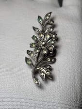 Broche Fleur En Argent