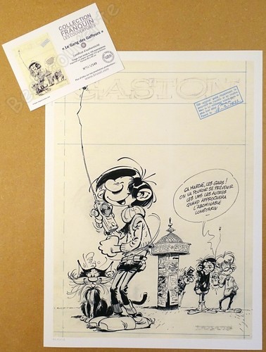 Affiche franquin gaston - affiche,