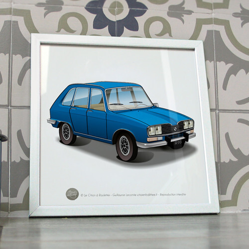 Poster r16 bleu - poster,