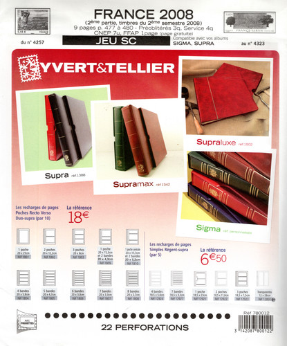 Yvert tellier france supra - yvert,