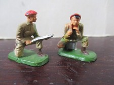 1/50 35mm STARLUX  PARACHUTISTE PAIRE SERVANTS MITRAILLEUSE  MILITAIRE SOLDAT