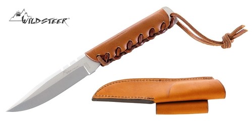 Wildsteer knife brown leather - knife,