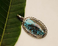 Pendentif turquoise cuivre