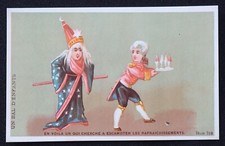 Chromo image Un bal d'enfants Escamoteur magicien magie magic déguisement