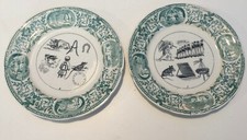 2 ANCIENNES ASSIETTES REBUS