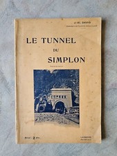 ÉO1905 Photos Train Alpes Suisse Italie CFF J.-El. David Le tunnel du Simplon
