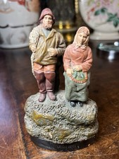 Couple en TERRE CUITE SIGNÉE