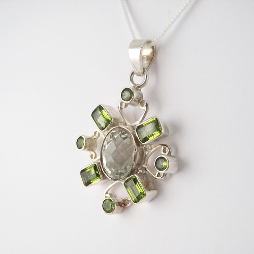 Pendentif péridot - , et