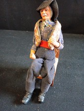 Ancien Santon De Provence H 20cm