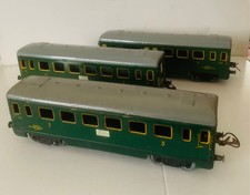 HORNBY - " O " -  Rame 3 voitures voyageur type DEV - 1ère/fourgon ; 2ème; 3ème