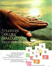 publicité Advertising  1022  1973   maquillage beauté vernis ongles Peggy Sage