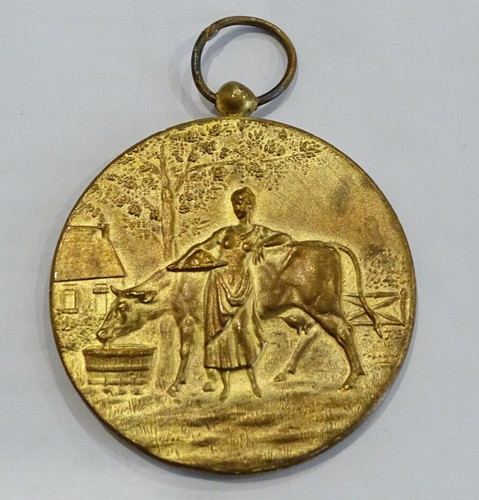 Médaille bronze doré - ,