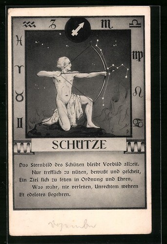 Carte postale signe - , du