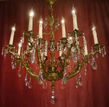 Grand lustre rococo figuratif - grand,